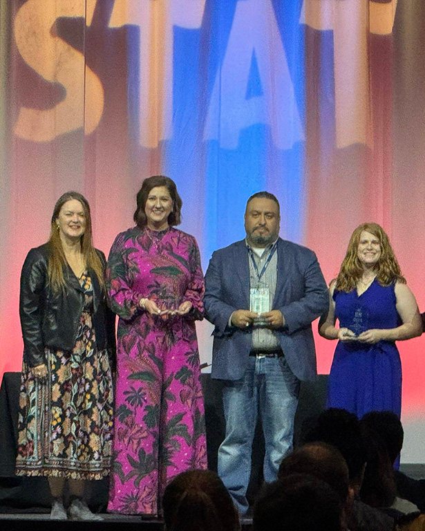 Saul Cepeda and winners of Science Teachers Association of Texas