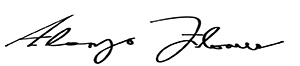 Dr. Alonzo M. Flowers' signature