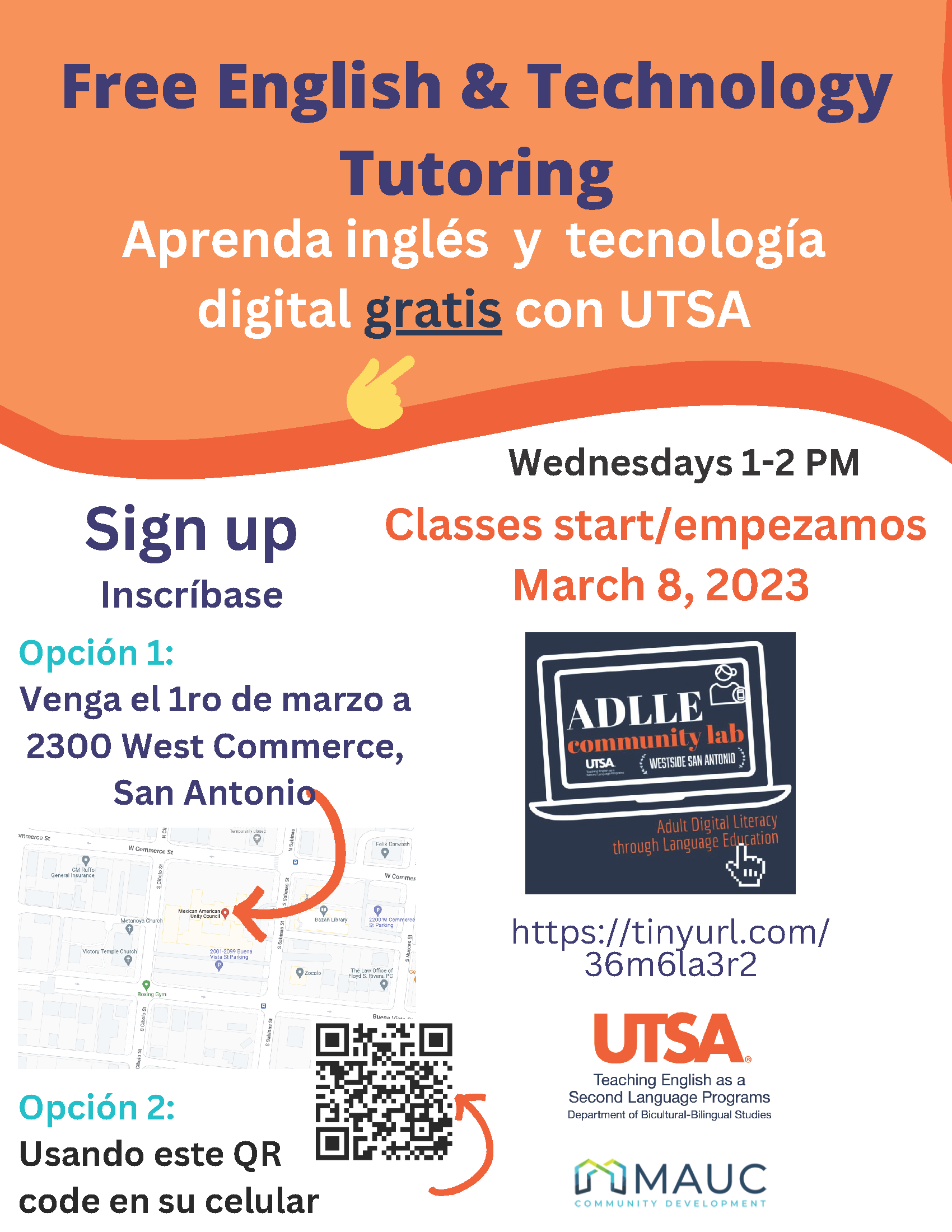 Free English & Technology Tutoring