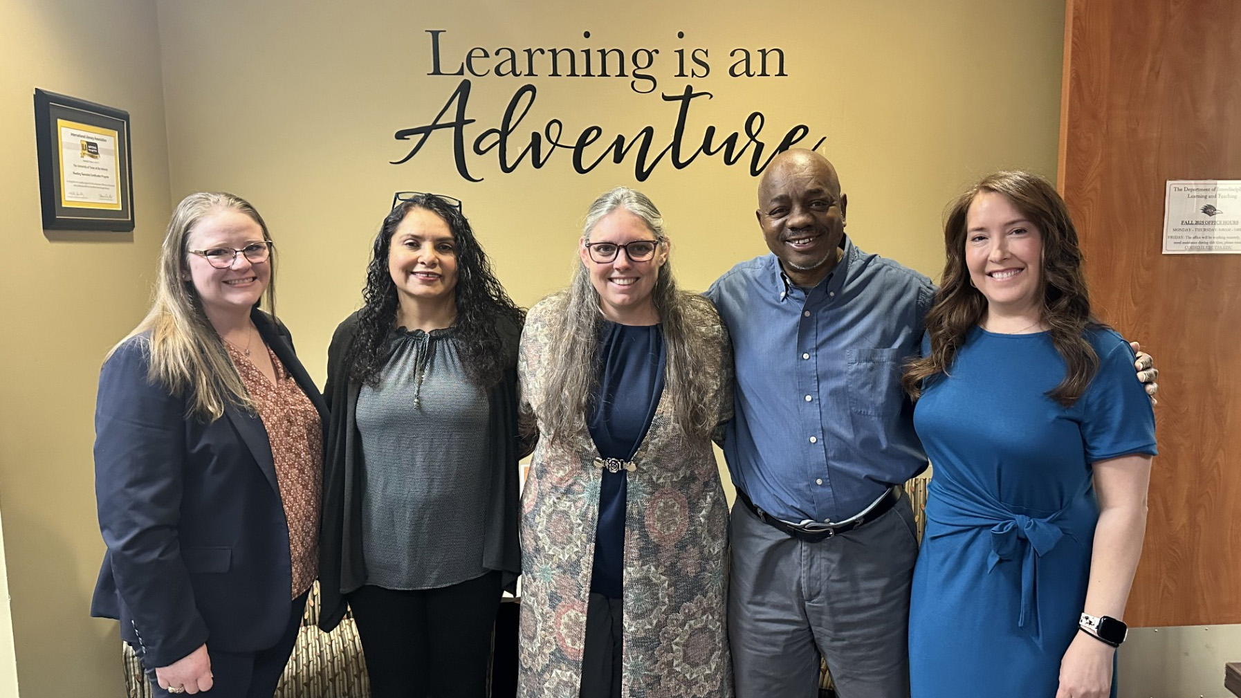 Naomi Rubal and her dissertation committee.