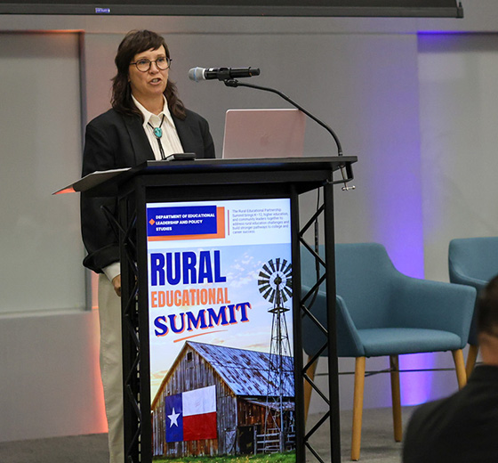 Keynote speaker Nichole S. Prescott, PhD, delivers her keynote address