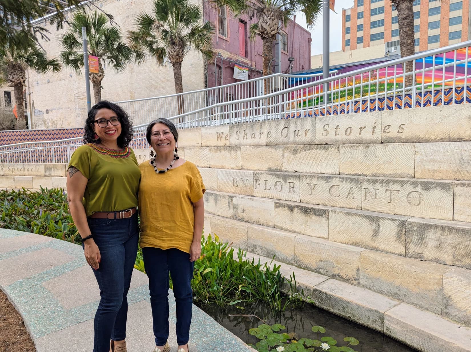 Sylvia Mendoza, assistant professor of Mexican American Studies at the University of Texas at San Antonio (left), and Lilliana Patricia Saldaña, associate professor of Mexican American Studies and co-director of the MAS Teachers Academy, also with UTSA.