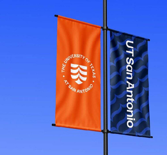 UT San Antonio pole banners