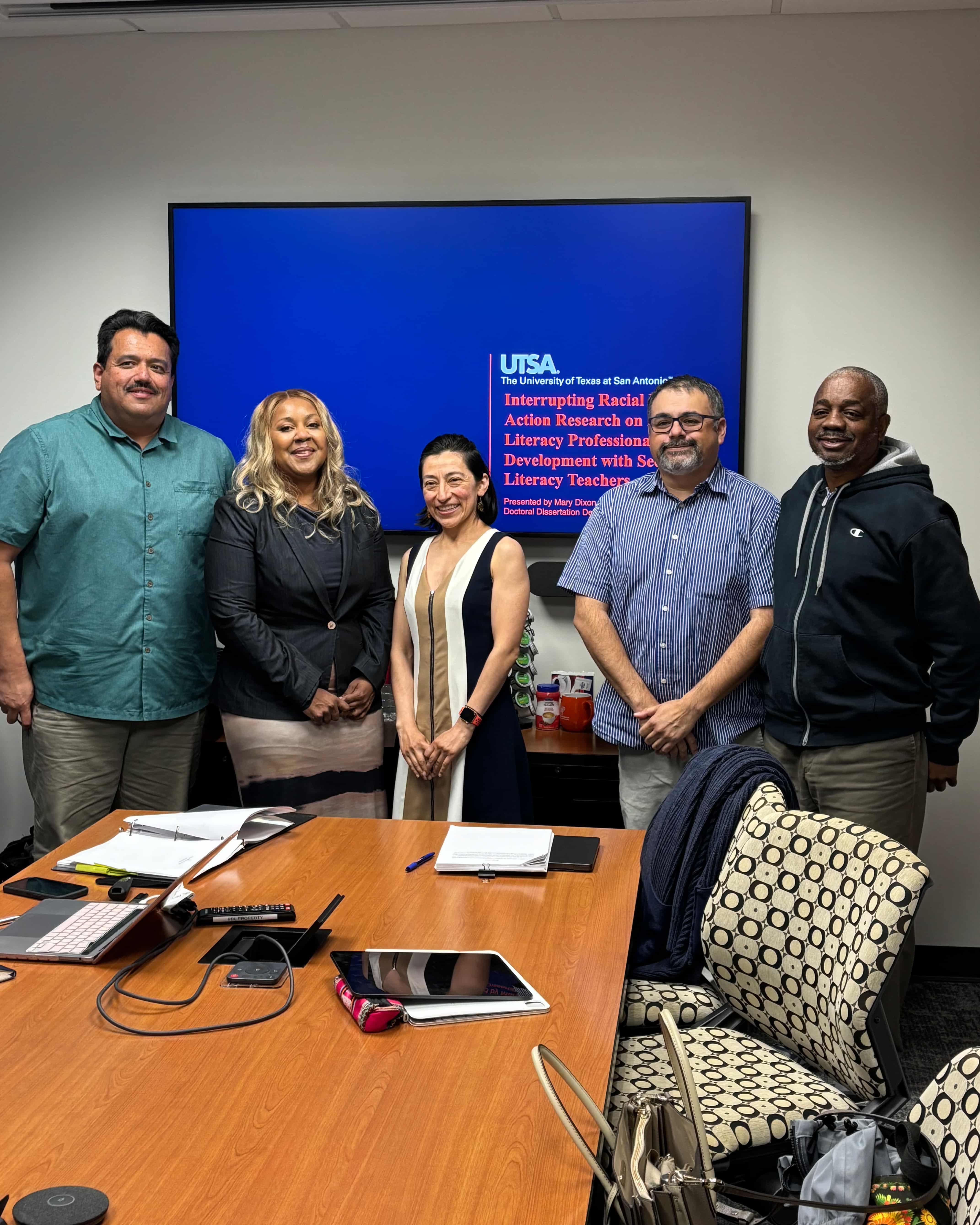 Mary Dixon Bethel and her dissertation committee.